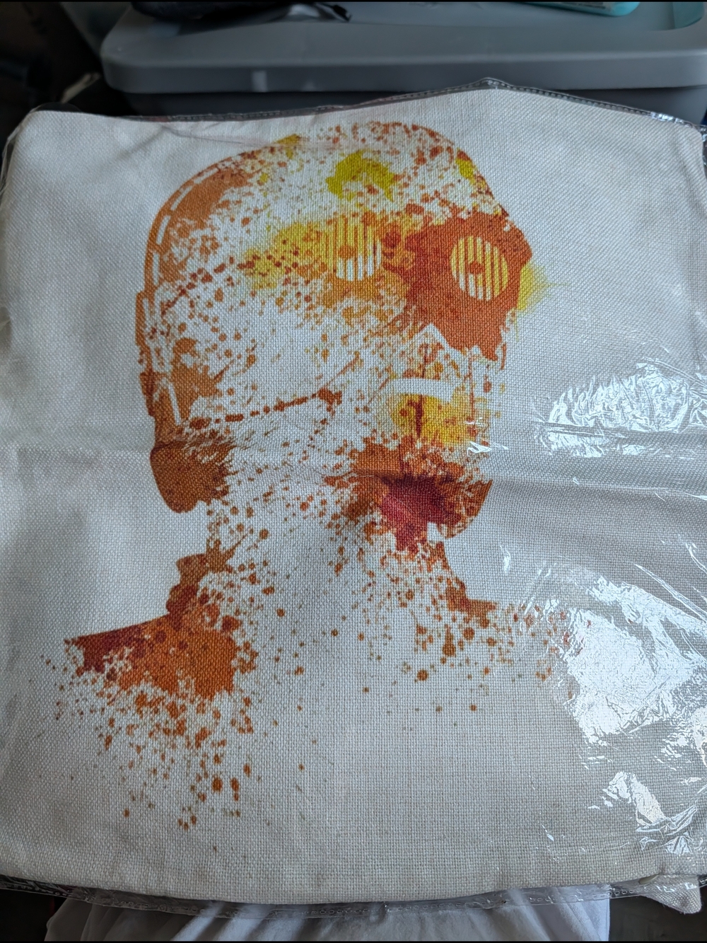 Star Wars Abstract C3PO Splatter Accent Pillow Cover